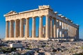 The Parthenon temple in Athens, Greece. Royalty Free Stock Photo