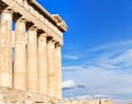 Parthenon temple on a sinset. Acropolis in Athens, Greece