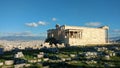 The Erechtheion or Erechtheum Temple in Athens, Greece Royalty Free Stock Photo