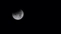 Partial eclipse of the moon