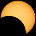 Partial eclipse of the sun Royalty Free Stock Photo