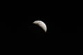 Partial Lunar Eclipse Royalty Free Stock Photo