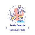 Partial paralysis concept icon