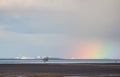 Partial rainbow, distant view Barrow-in-Furness