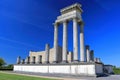 Xanten Roman Archaeological Park UNESCO World Heritage Site with Harbor Temple, Lower Rhine, Germany Royalty Free Stock Photo