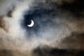 Partial solar eclipse Royalty Free Stock Photo