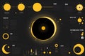 Partial Solar Eclipse Infographic â Observation Guide with Timings, Visibility, and Viewing Tips Royalty Free Stock Photo