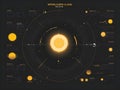 Partial Solar Eclipse Infographic â Observation Guide with Timings, Visibility, and Viewing Tips Royalty Free Stock Photo