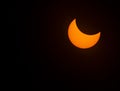 Partial Solar Eclipse on October 14, 2023 Royalty Free Stock Photo