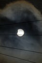 Partial Solar Eclipse 2022 - Sun and Moon