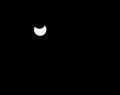 Partial solar eclipse that occurred on Tuesday, October 25 could be observed in many areas Royalty Free Stock Photo