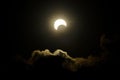 Partial Solar Eclipse of 2023 Seen From Brazil Royalty Free Stock Photo