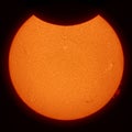 Partial Solar Eclipse Royalty Free Stock Photo