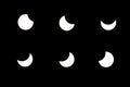 Partial solar eclipse Royalty Free Stock Photo