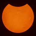 Partial Solar Eclipse Royalty Free Stock Photo
