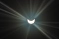 Partial solar eclipse Royalty Free Stock Photo