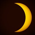 Partial Solar Eclipse. The view of the Sun. Elements of this image furnished by NASA Royalty Free Stock Photo