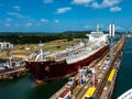 partial transit of PANAMA CANAL Royalty Free Stock Photo