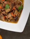 Hot spicy Nigerian goat meat pepper soup Royalty Free Stock Photo