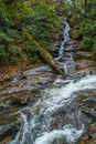 Dukes creek falls closeup view Royalty Free Stock Photo