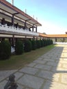 Partial view of the eastern architecture of the religious and tourist space of the Zu Lai Buddhist Temple