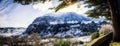 Partial view of Grazalema covered by snow Royalty Free Stock Photo