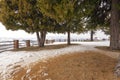 Grinzane Cavour Castle garden. Color image Royalty Free Stock Photo