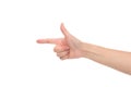 hand pointing away Royalty Free Stock Photo