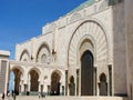 A partial view of Hasan II mosque in Casablanca, Morocco. It is one of the biggest mosques in the world