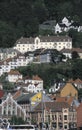 Partial view of the houses in Bryggen, Bergen, Norway