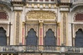 Partial view of The Lakshmi Vilas Palace, was built by Maharaja Sayajirao Gaekwad 3rd in 1890, Vadodara Baroda, Gujarat