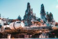 Partial view of Millennium Falcon in Star Wars Galaxys Edge at Hollywood Studios
