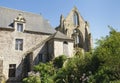 Partial view of the ruins of the Abbey of Beauport in the French commune of Paimpol.