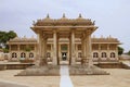 Partial view of Sarkhej Roza, mosque and tomb complex. Makarba, Ahmedabad, Gujarat, India Royalty Free Stock Photo