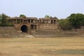 Partial view of Sarkhej Roza, mosque and tomb complex. Makarba, Ahmedabad, Gujarat, India