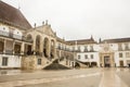 Historic facade of the Coimbra University, Portugal