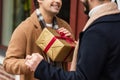 partial view of smiling gay couple Royalty Free Stock Photo