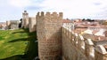 Partial view of the walls of Avila Spain