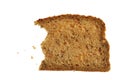 Partial whole grain bread slice Royalty Free Stock Photo