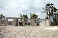Partially built new homes Royalty Free Stock Photo