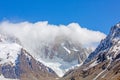 Partially cloud covered summit of Cerro Torre Royalty Free Stock Photo