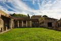 Partially excavated and restored ancient ruins of Herculaneum