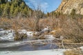 Partially Frozen Creek