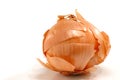 Partially peeled onion