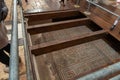 Partially preserved mosaic under the floor of the Church of Nativity in Bethlehem in the Palestinian Authority, Israel