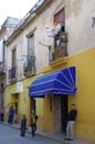 Partially restored building in Old Havana