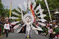 The participant Biro Fashion Carnival with white costume