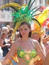 Participant at carnival parade copenhagen in may 2013