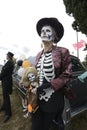 Participant during dia de Muertos