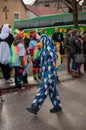 Participant of a parade with colourful costumes